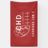 CHD Heart Sketch EKG Event Banner (Vertikal)