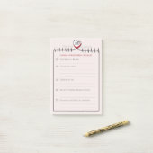 CHD Heartbeat Ernennung Nachbesprechung Post-it Klebezettel (Auf Schreibtisch)