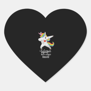CHD Herz-Bewusstsein Geschenk Einhorn Krieger Gehe Herz-Aufkleber