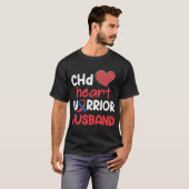 CHD Herzerkrankungen Krieger Proud Husband Bewusst T-Shirt (Vorne ganz)