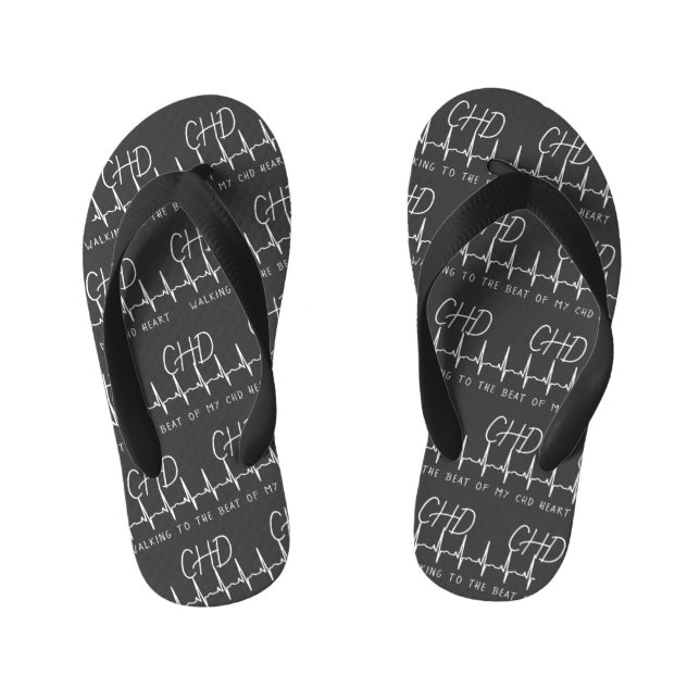 CHD Herzschlagparadies für Flip Flops Kinderbadesandalen (Fußbett)
