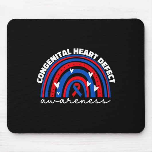 Chd Kongenitale Herzfehler Warnmonat für Ki Mousepad (Vorne)
