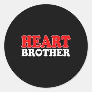 Chd Warrior Brother Congenital Heart Disease Bro Runder Aufkleber