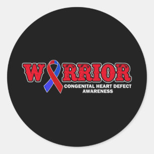 Chd Warrior Congenital Heart Defect Operation Awar Runder Aufkleber
