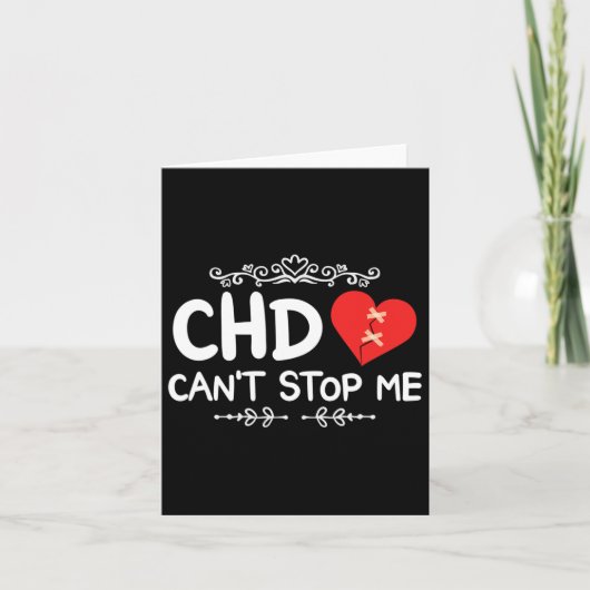 Chd Warrior kongenitale Herzerkrankung Bewusstsein Karte (Vorderseite)