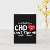 Chd Warrior kongenitale Herzerkrankung Bewusstsein Karte (Gelbe Blume)