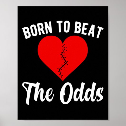 Chd Warrior kongenitale Herzerkrankung Bewusstsein Poster (Vorne)