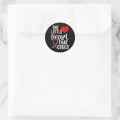 Chd Warrior kongenitale Herzerkrankung Bewusstsein Runder Aufkleber (Tasche)