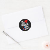 Chd Warrior kongenitale Herzerkrankung Bewusstsein Runder Aufkleber (Umschlag)