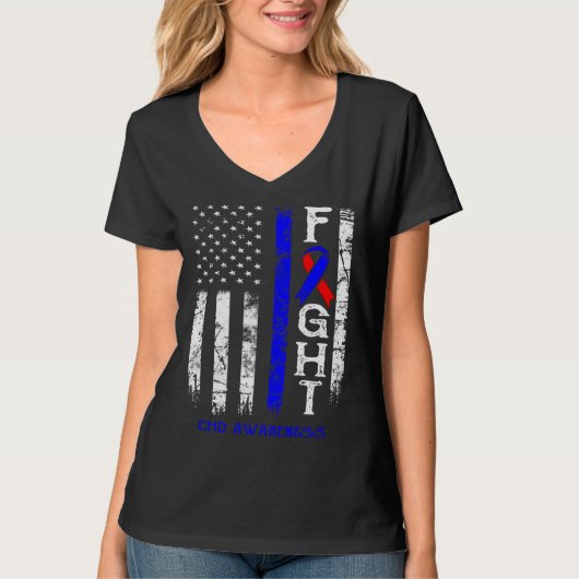 CHD Warrior US Flag T-Shirt (Vorderseite)