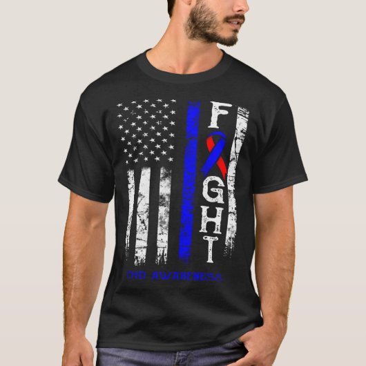 CHD Warrior US-Flagge T-Shirt (Vorderseite)