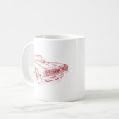 Che Camaro SS 1968 Kaffeetasse (Vorderseite Links)