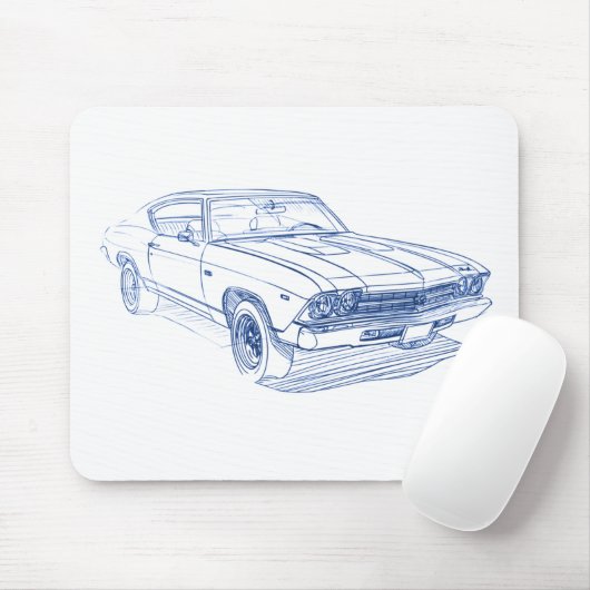 Che Chevelle 1969 SS Mousepad (Mit Mouse)
