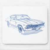Che Chevelle 1969 SS Mousepad (Vorne)