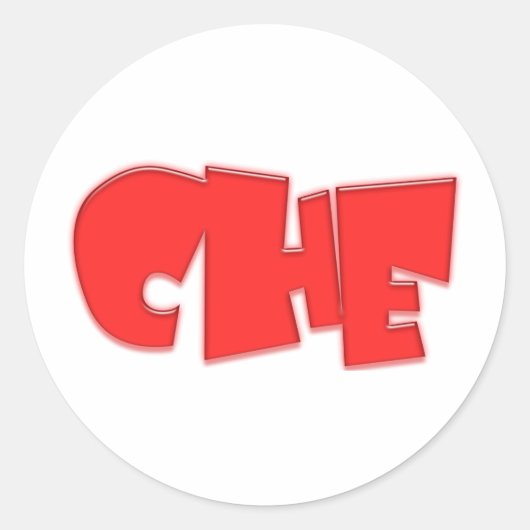Che cool Design! Runder Aufkleber (Vorderseite)