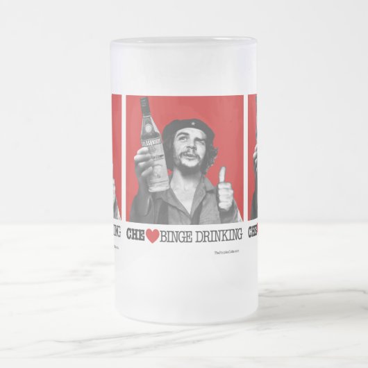 Che Guevara Binge-TrinkenTasse Mattglas Bierglas (Mittel)