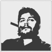 Che Guevara, Comandante, Revolution, Kuba, Havanna Aufkleber (Vorderseite)