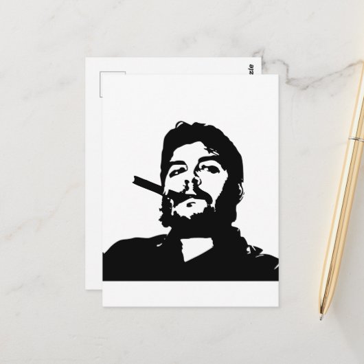 Che Guevara, Comandante, Revolution, Kuba, Havanna Postkarte (Vorderseite/Rückseite Beispiel)