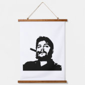 Che Guevara, Comandante, Revolution, Kuba, Havanna Wandteppich Mit Holzrahmen (Vorderseite)
