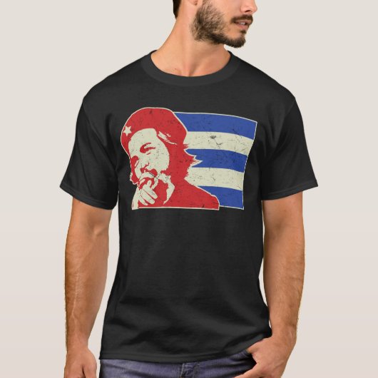 Che Guevara Cuban Flag T-Shirt (Vorderseite)