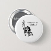 Che Guevara, Freiheit für Palästina! Button (Vorne & Hinten)