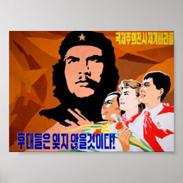 Ché Guevara, internationaler Freiheitskämpfer, wir Poster