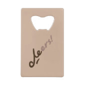 Che Guevara-Lächeln "Beifall " Geldbeutel Flaschenöffner (Rückseite)