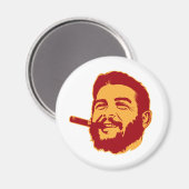 Che Guevara mit Cigar Portrait Magnet (Vorderseite/Rückseite)