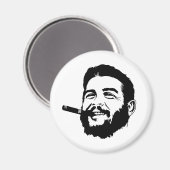 Che Guevara mit Cigar Portrait Magnet (Vorderseite/Rückseite)