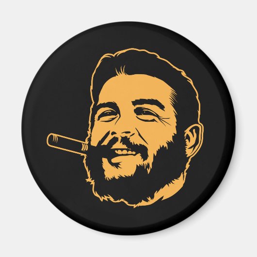 Che Guevara mit Cigar Portrait Magnet (Vorne)