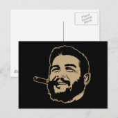 Che Guevara mit Cigar Portrait Postkarte (Vorne/Hinten)