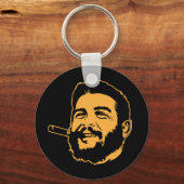 Che Guevara mit Cigar Portrait Schlüsselanhänger (Vorderseite)