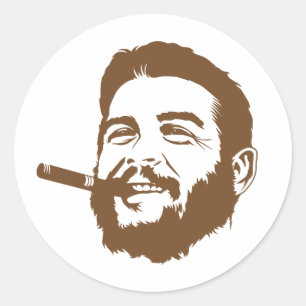 Che Guevara mit Cigar Portrait Sticker