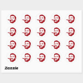 Che Guevara mit Cigar Portrait Sticker (Blatt)