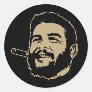 Che Guevara mit Cigar Portrait Sticker