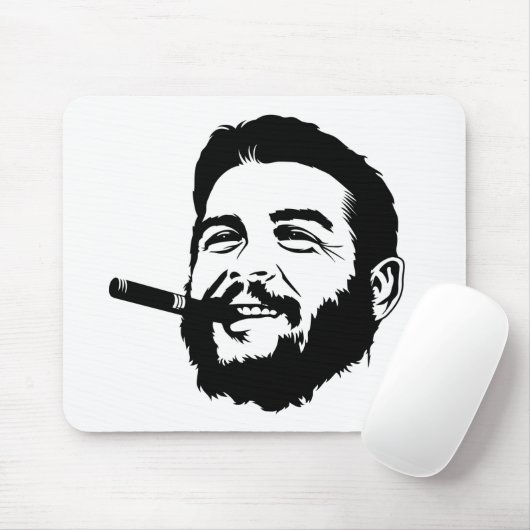 Che Guevara mit Zigarren-Porträt Mousepad (Mit Mouse)