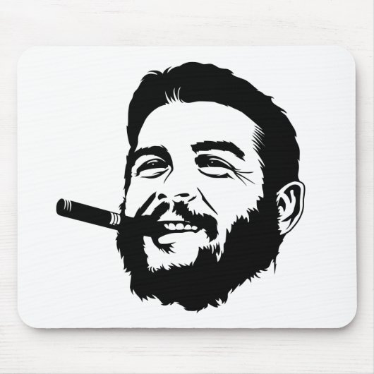 Che Guevara mit Zigarren-Porträt Mousepad (Vorne)