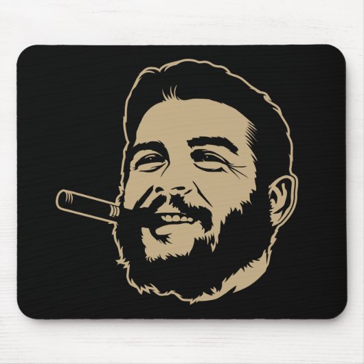Che Guevara mit Zigarren-Porträt Mousepad (Vorne)
