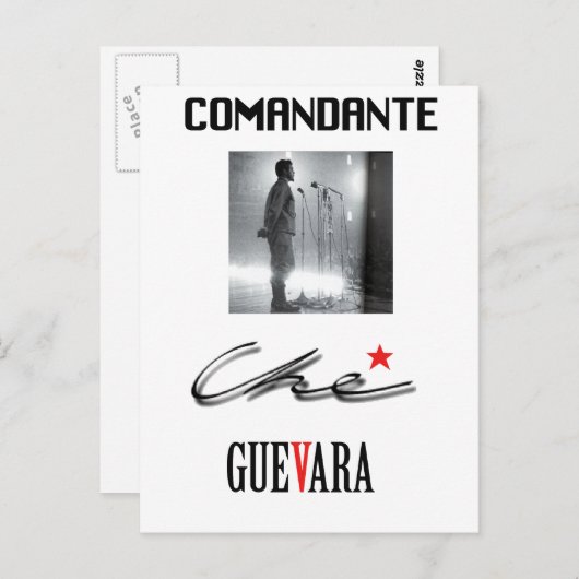 Che Guevara Postkarte (Vorne/Hinten)