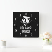 Che Guevara Quadratische Wanduhr (Zuhause)
