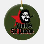 Che Guevara Revolutionär Zitat Juntos Se Puede Keramik Ornament (Hinten)