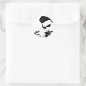 Che Guevara Runder Aufkleber (Tasche)