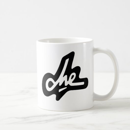 Che Guevara schwarze Unterzeichnungs-Kaffee-Tasse Kaffeetasse (Rechts)