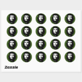 Che Guevara Tag es Stickers! Runder Aufkleber (Blatt)