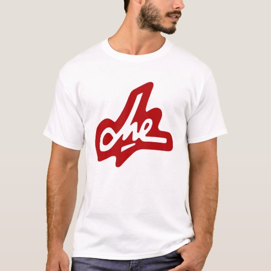 Che Guevara-Unterzeichnung - Rot auf Weiß T-Shirt (Vorderseite)