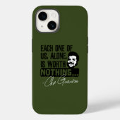 Che Guevara Zitat - Jeder allein verdient nichts Case-Mate iPhone Hülle (Rückseite)