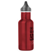 Che Guevara Zitat - Jeder allein verdient nichts Edelstahlflasche (Links)