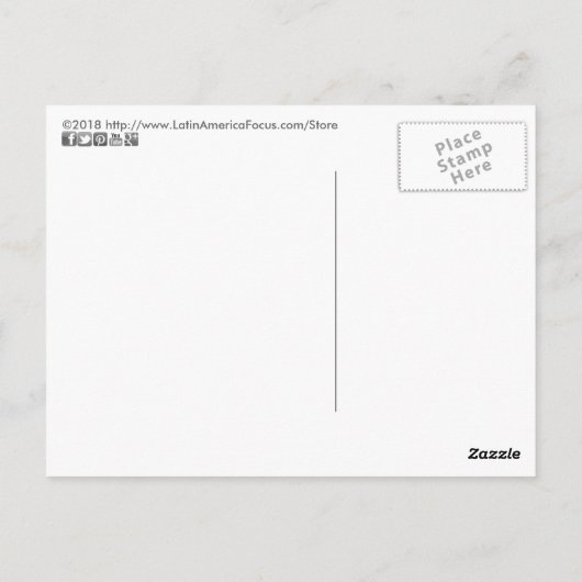 Che Guevara Zitat - Jeder allein verdient nichts Postkarte (Rückseite)