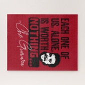 Che Guevara Zitat - Jeder allein verdient nichts Puzzle (Horizontal)