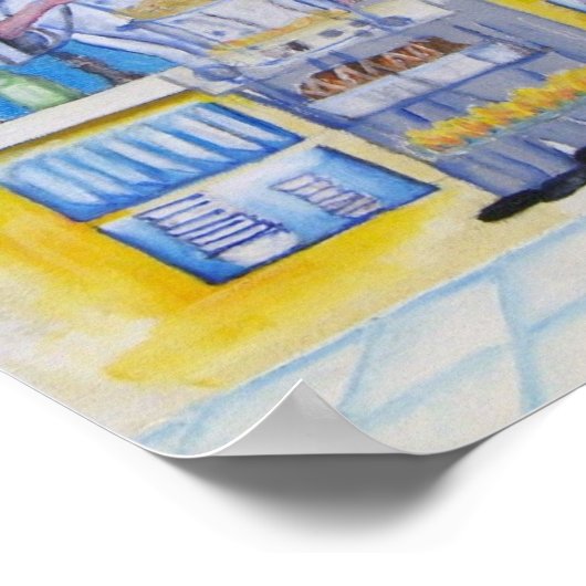 Che if at work Oil painting Poster (Ecke)